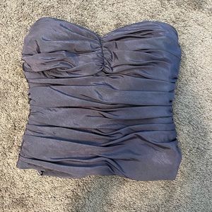 David’s Bridal Strapless Lavender Top